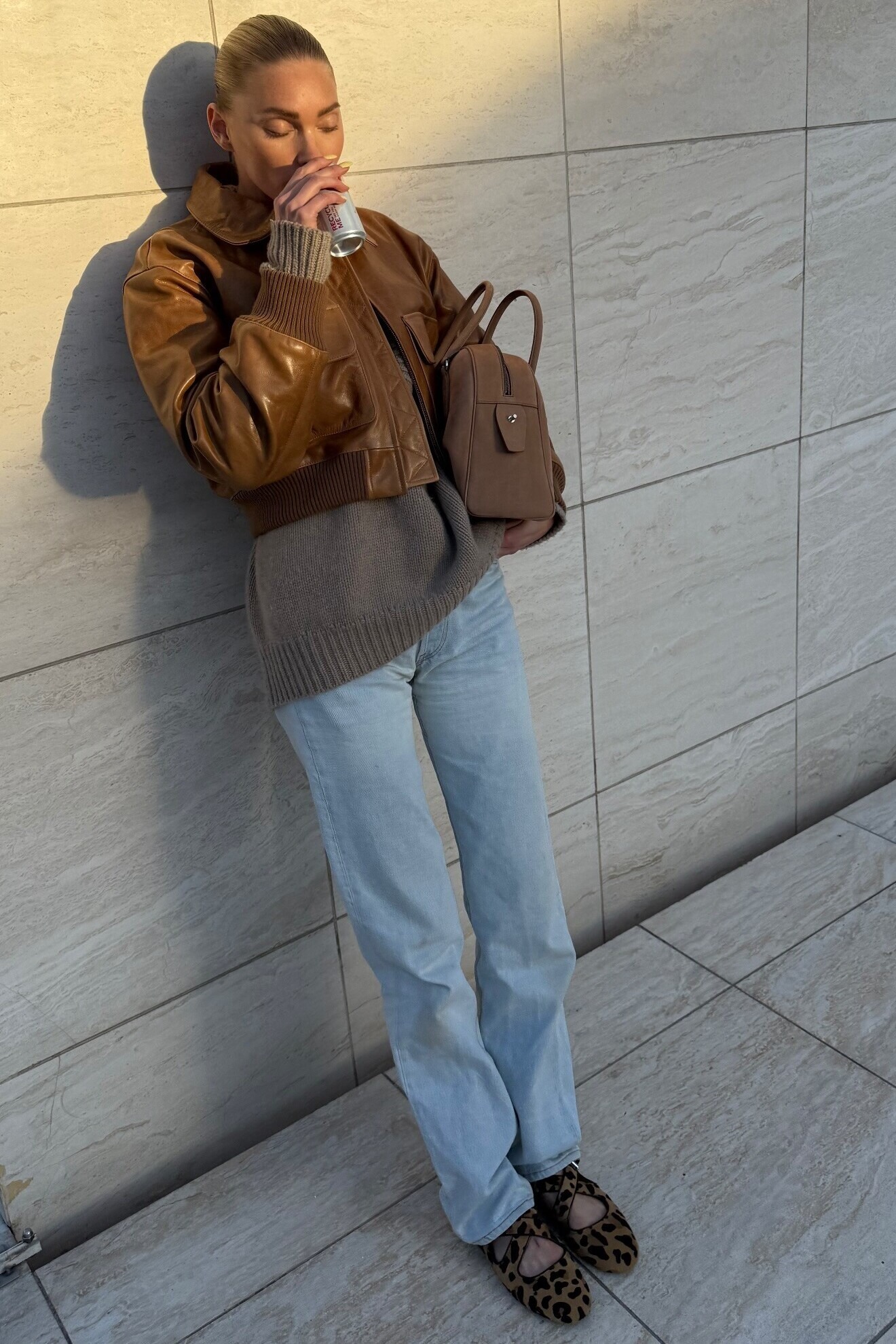 Elsa Hosk wearing The Row India Bag