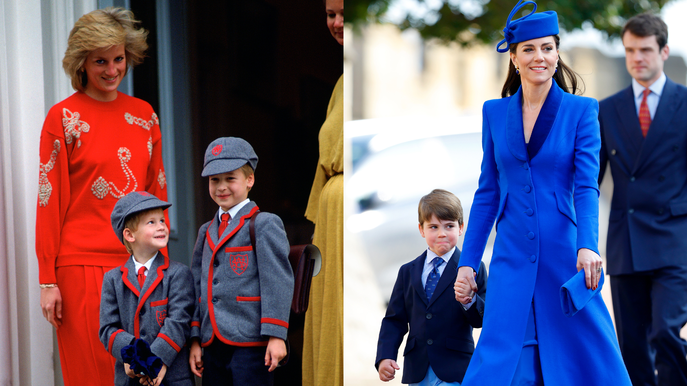 matching - diana, harry, william; kate and louis