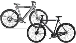 Image showing BirdBike (left) and VanMoof S3 (right) to demonstrate physical similarity