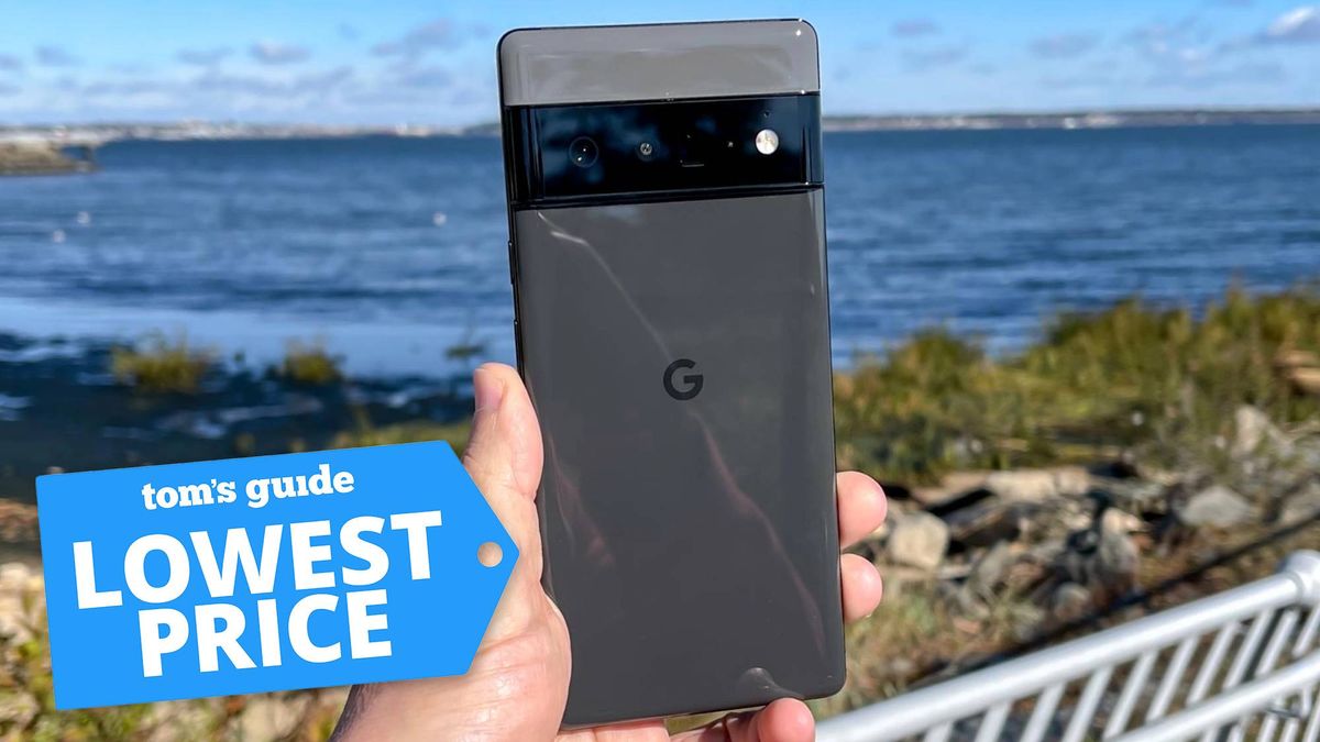 Google Pixel 6 Pro with a Tom&#039;s Guide deal tag