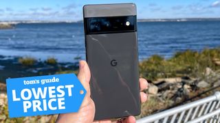 Google Pixel 6 Pro with a Tom's Guide deal tag