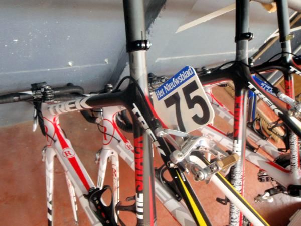 Geoffroy Laquatre's bike from the Tour of Flanders, cleaned and ready for its next assignment