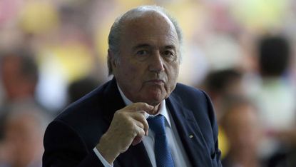 FIFA President Sepp Blatter in Brazil