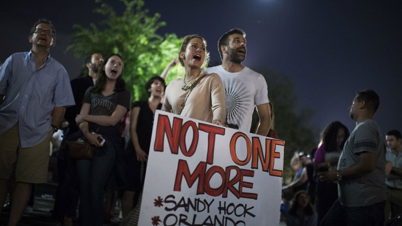 Democratic sit-in protest to demand gun control