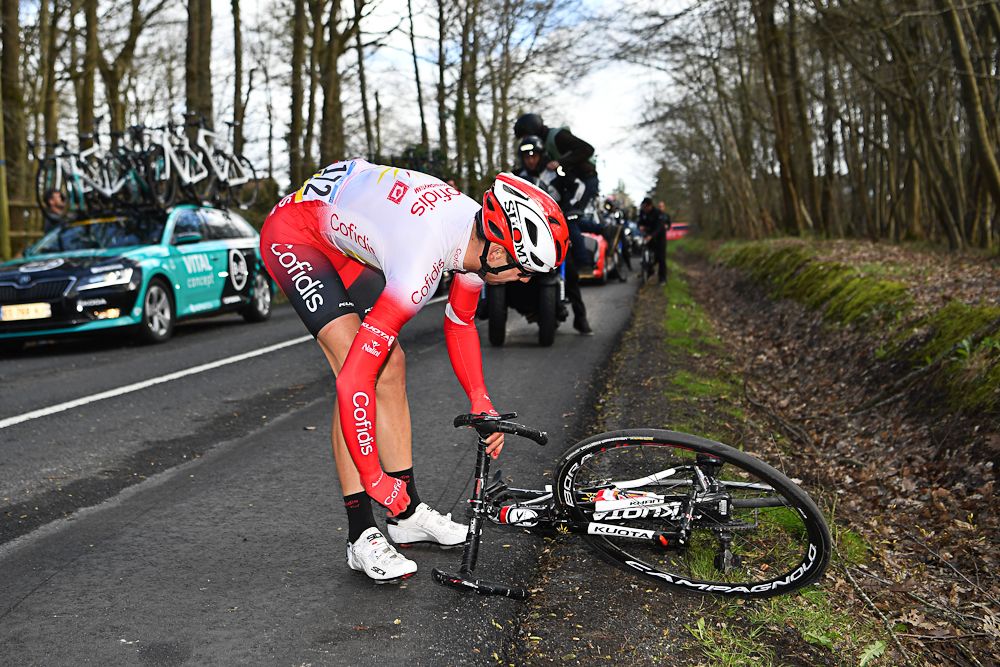 Nicolas Edet was involved in an early crash
