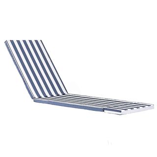 Harbour Housewares - Sussex Sun Lounger Cushion - Navy Stripe