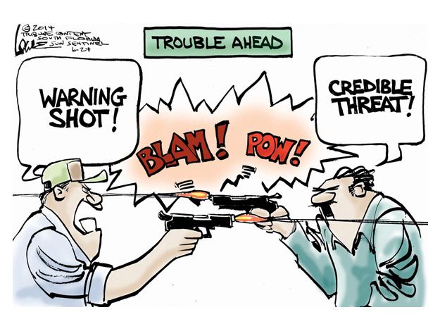 Political cartoon gun rights