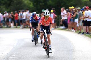 Niamh Fisher-Black at the Tour de France Femmes