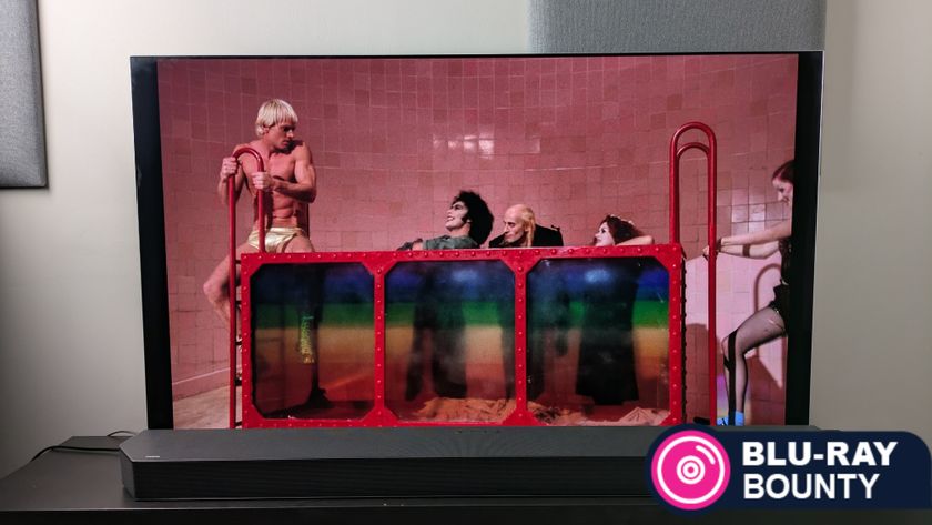 Blu-ray Bounty October 2025 hero image with Rocky Horror Picture Show on LG G5 screen 