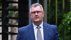 Jeffrey Donaldson on his way to court
