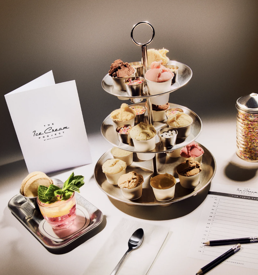 an image promoting the ice cream project's afternoon blind tasting tea