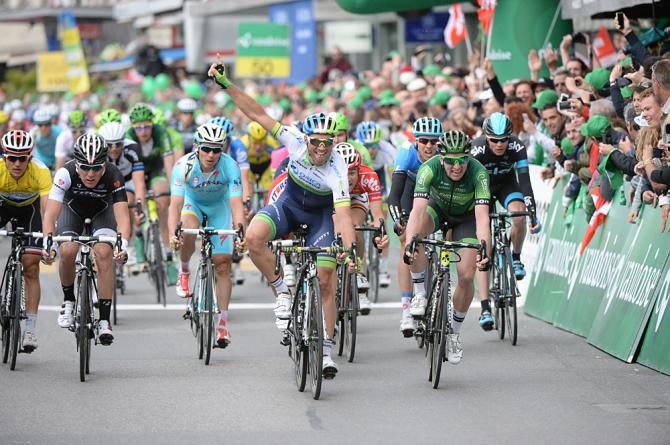 Michael Albasini (Orica-GreenEdge) wins his second Tour de Romandie stage in a row