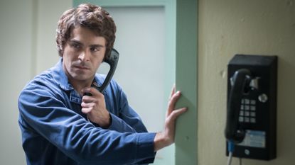 Extremely Wicked Shockingly Evil and Vile Zac Efron as Ted Bundy in jail