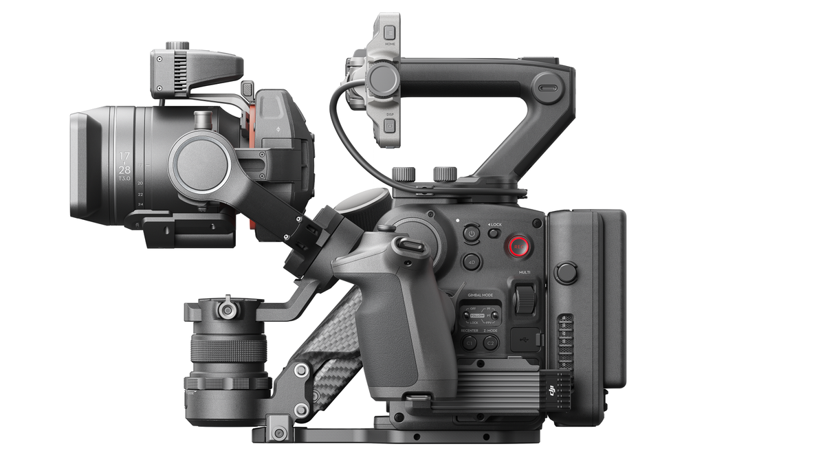 DJI Ronin 4D-8K on white background, profile