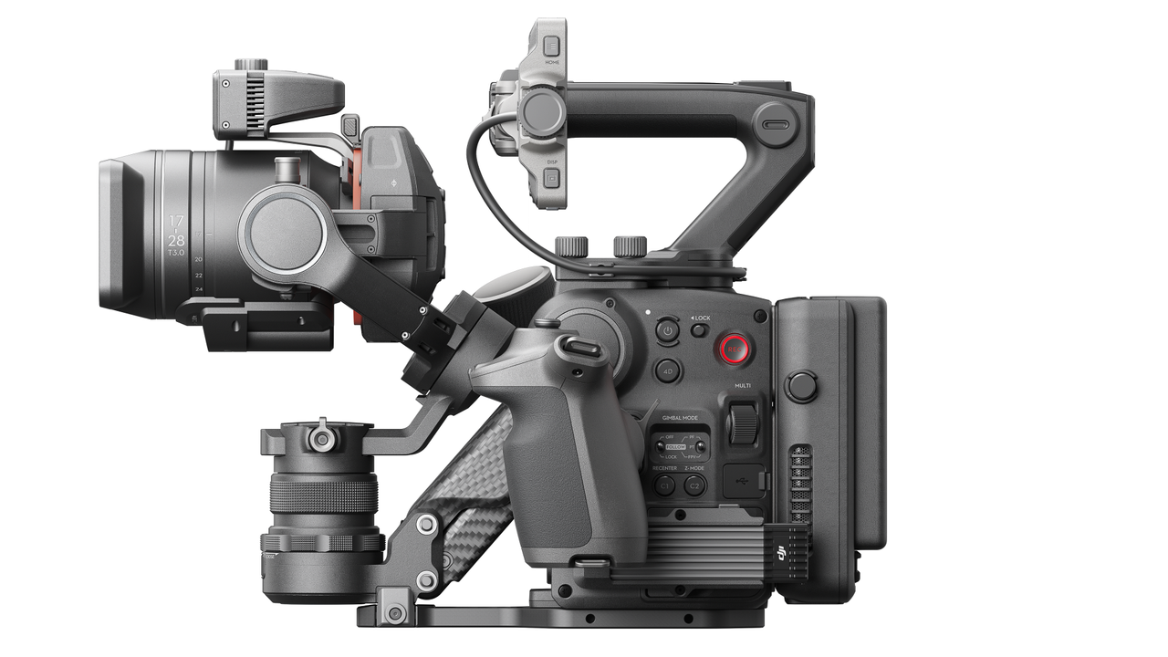 DJI Ronin 4D-8K on white background, profile