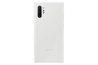 Samsung Galaxy Note10+ Case, Leather Back Protective Cover - White (US Version with Warranty)