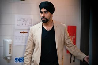 Kheerat Panesar is suspicious of Ravi Gulati in EastEnders