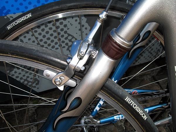 The back suspension on the Discovery Channel bikes.
