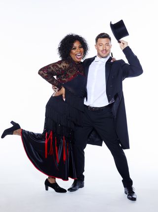 Brenda Edwards and Duncan James in Strictly The Full Monty