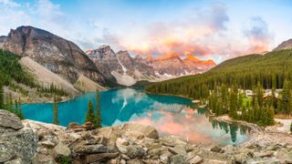 Moraine Lake in Banff National Park, Alberta, Canada