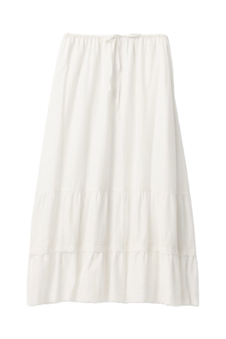 Gap Easy Tiered Eyelet Maxi Skirt (Was $80)