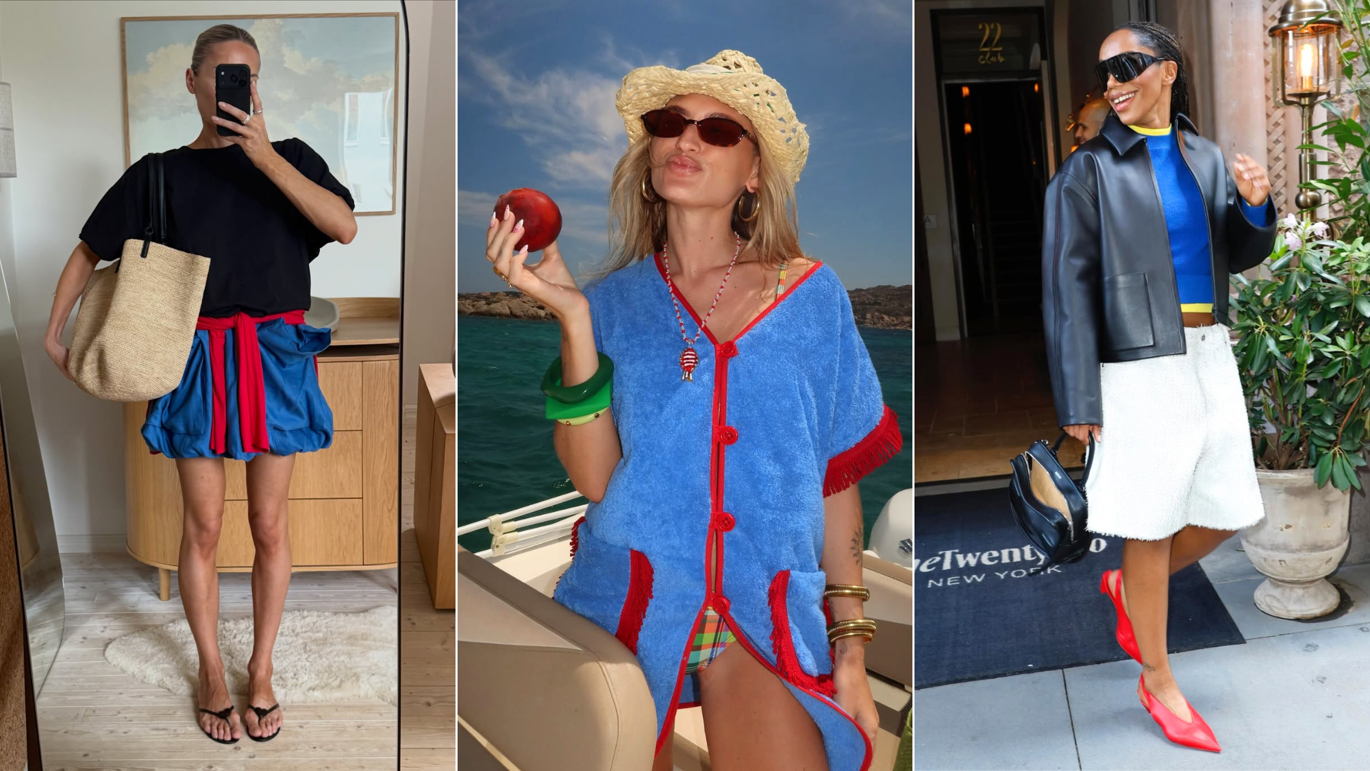 @weronicalis @tessavmontfoort @nicky_yates wearing red and blue outfits