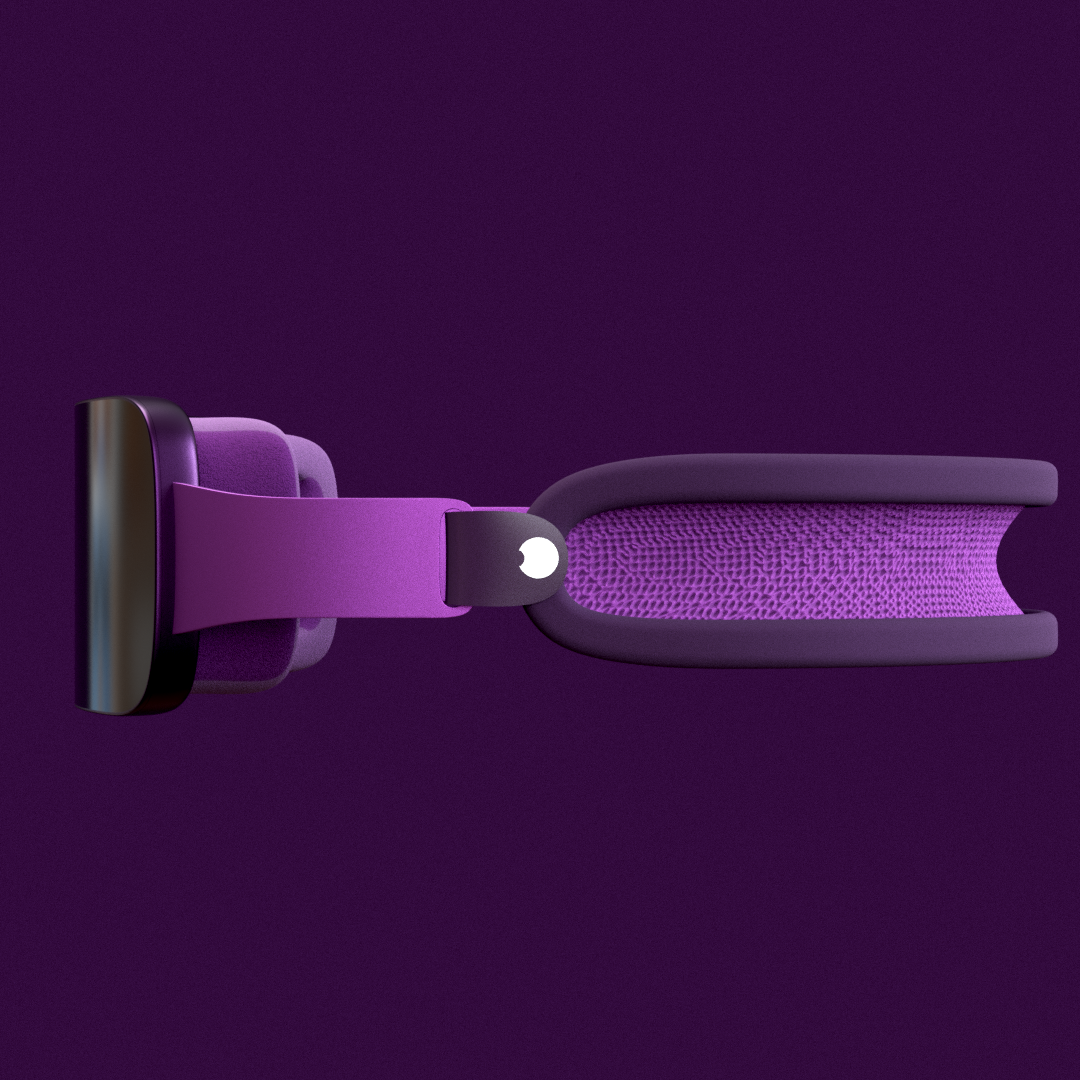 A mock up of the Apple Reality Pro headset