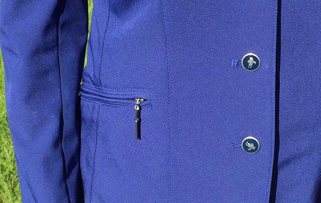 Caldene Scope Ladies Jacket showing buttons and pocket
