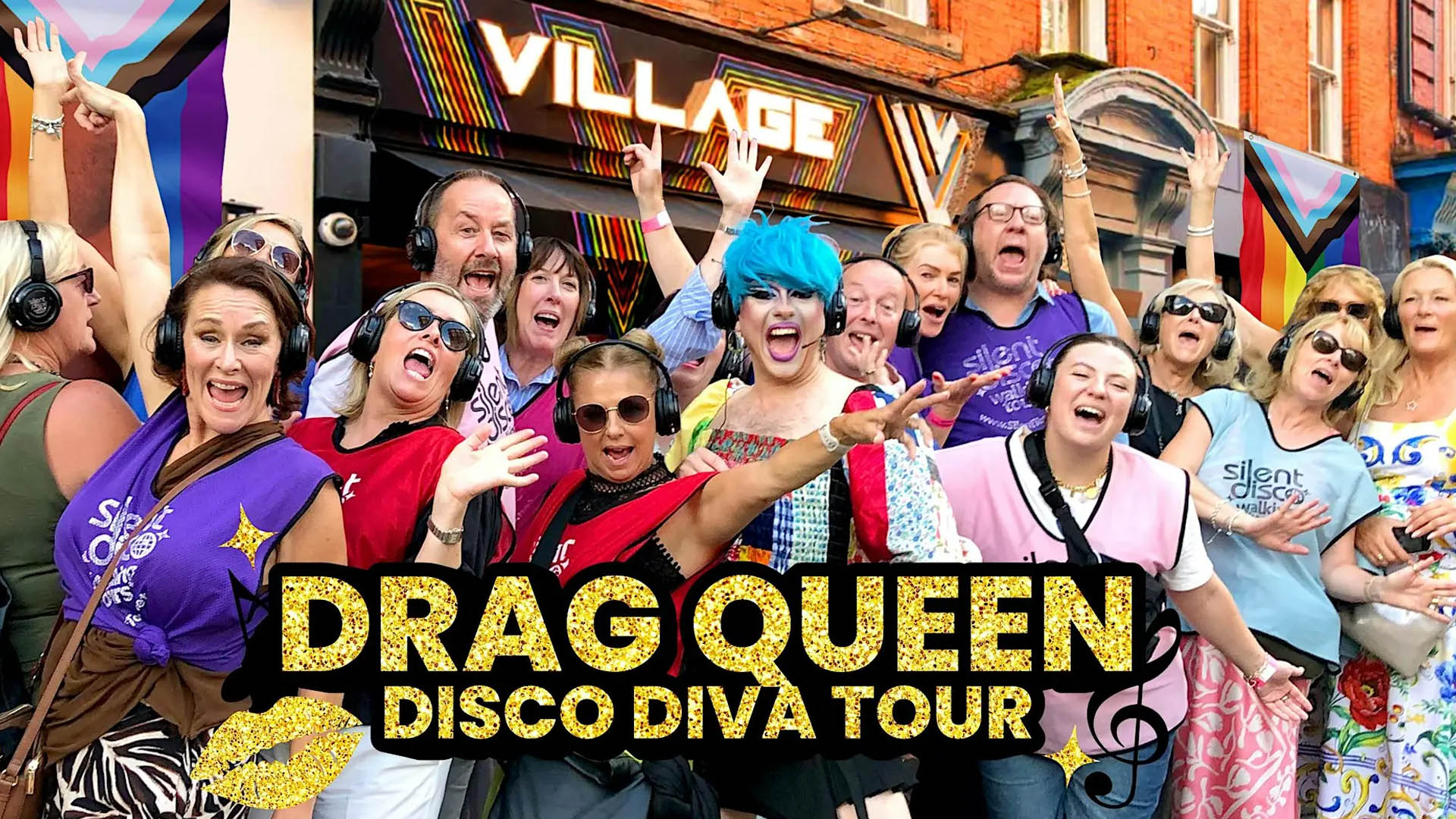 Drag queen disco diva tour poster.