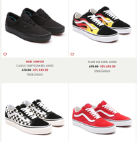 Vans slash their stock down to half price with an extra 20 off at