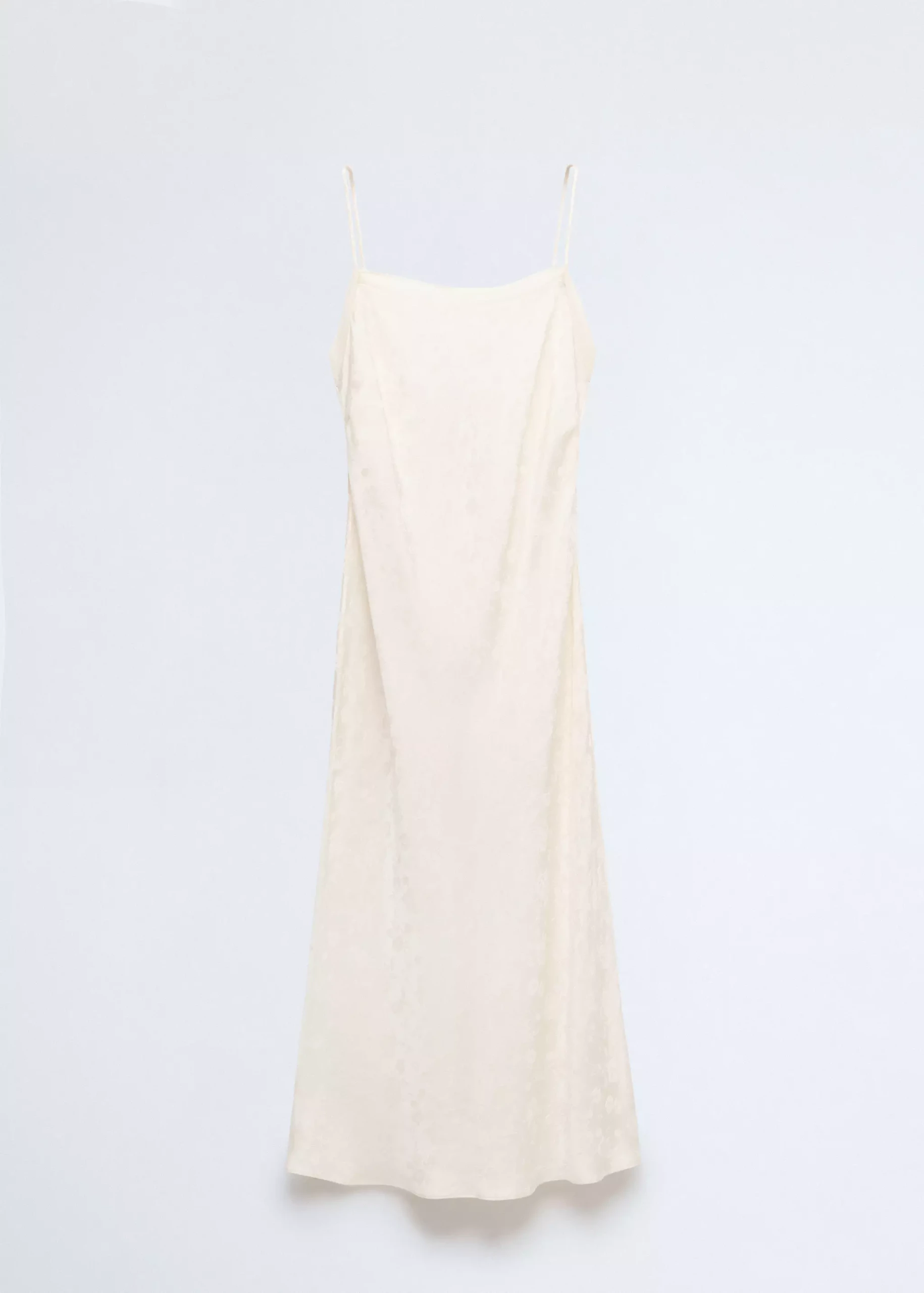 Jacquard Dress With Silk Details - Women | Mango Usa