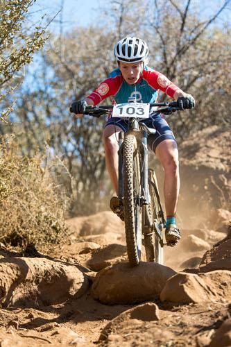 Cherie Vale (Paarl Media) at the 2014 CSA-MTB National Championships
