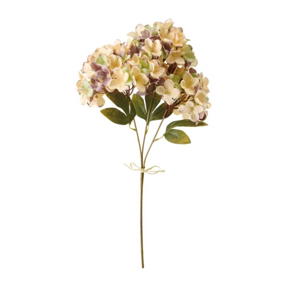 Tall Faux Floral Stem - Tri-Color Hydrangea