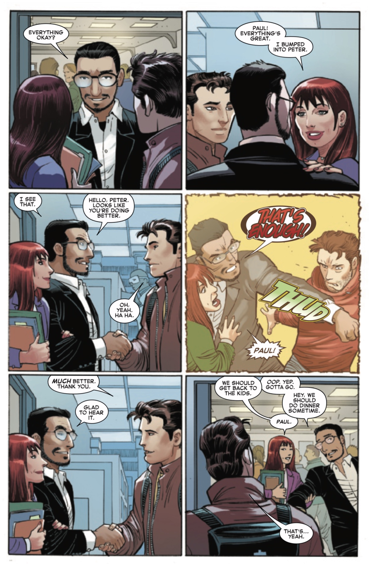 Peter Parker y Mary Jane Watson en los cómics