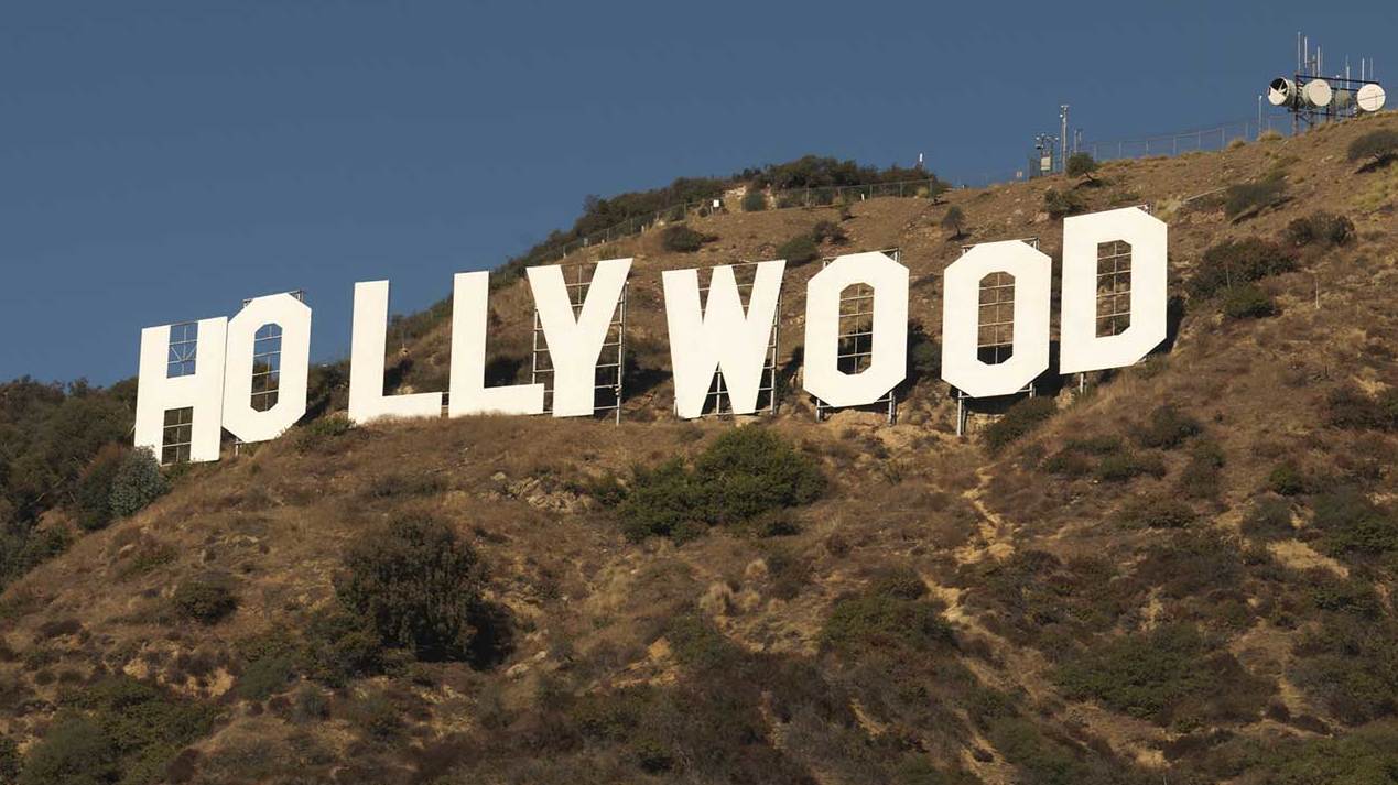 The Hollywood sign