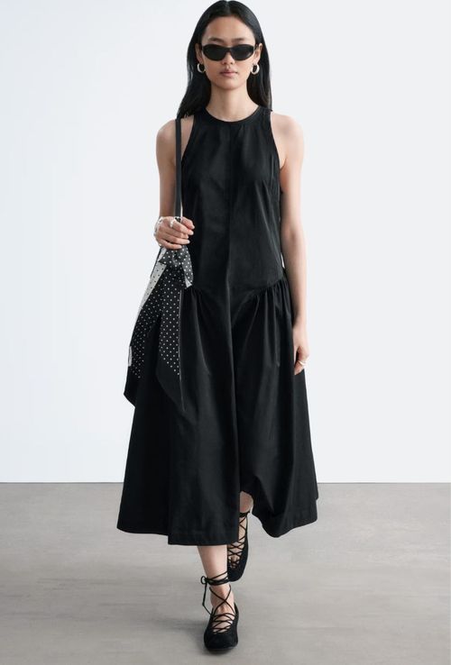 Flared Midi Dress