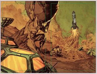A panel from "Fear of a Red Planet #1."