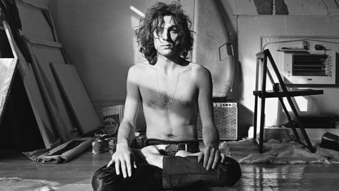 A photograph of Syd Barrett in his youth