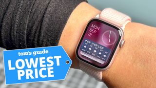 Apple Watch 9 with a Tom's Guid deal tag
