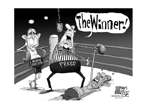 Obama's triumphant beating