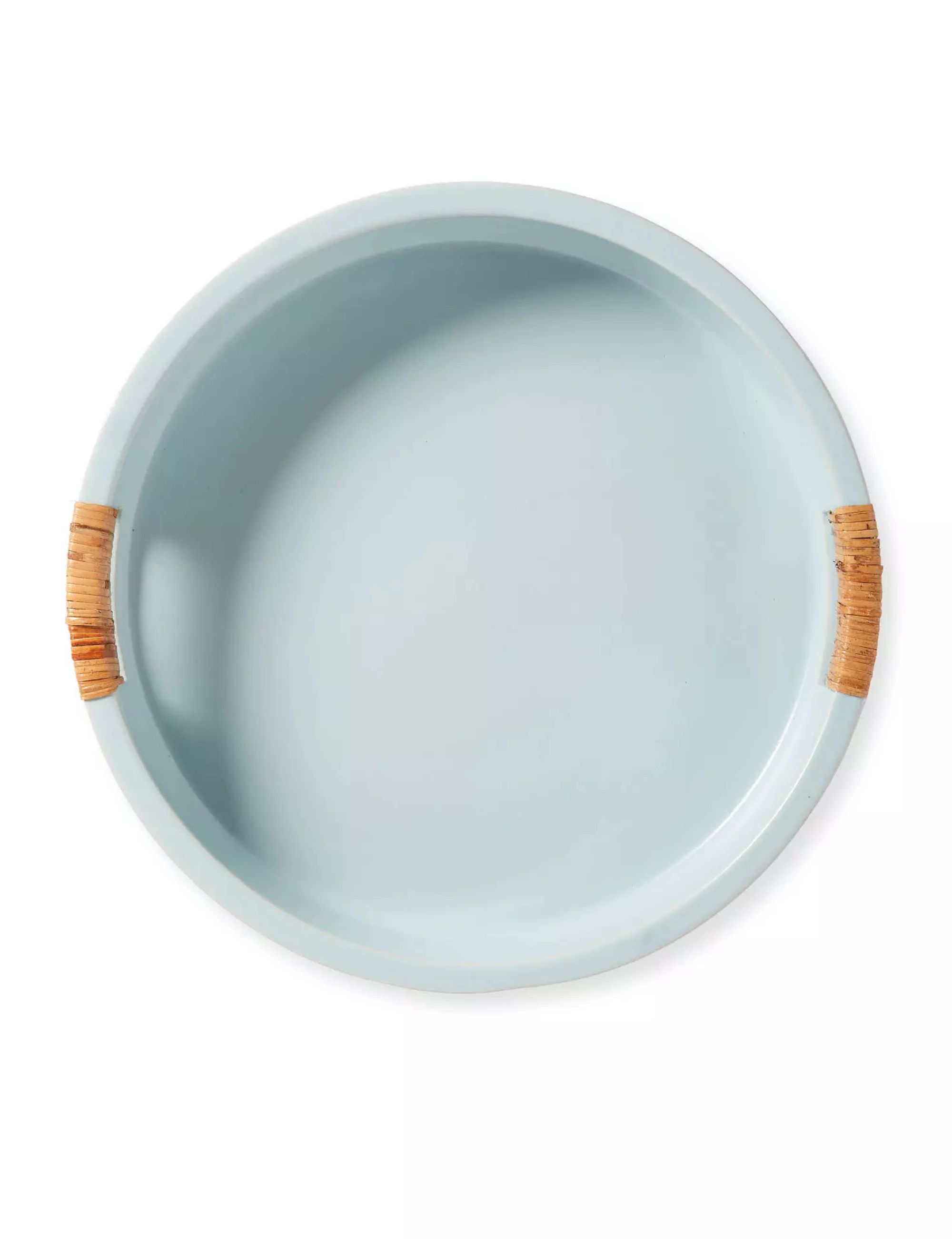 Serena & Lily, Sky Blue Spinnaker Tray with Woven Handles