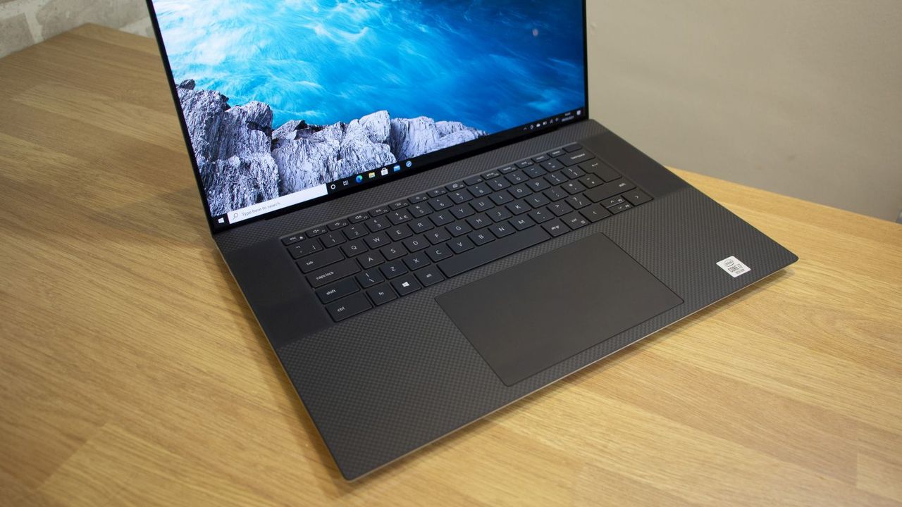 A photograph of the Dell XPS 17's keyboard