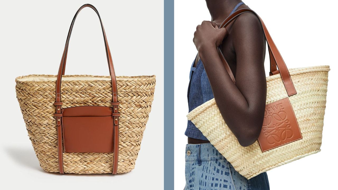 M&amp;S Loewe lookalike straw bag