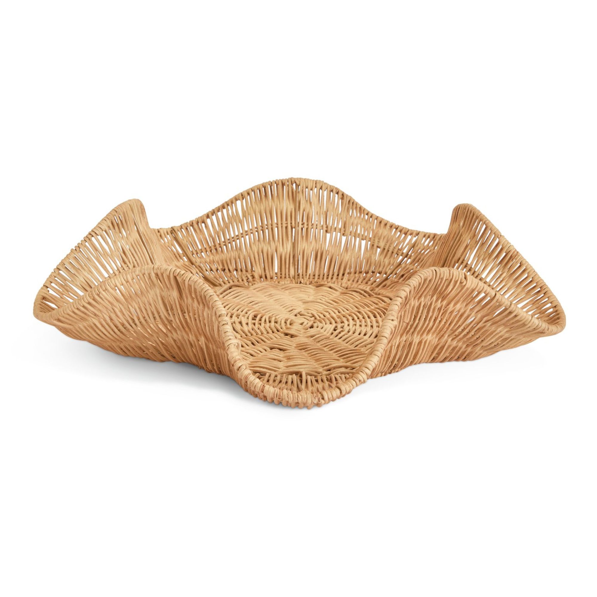 Habitat, Rattan Wave Tray - Natural