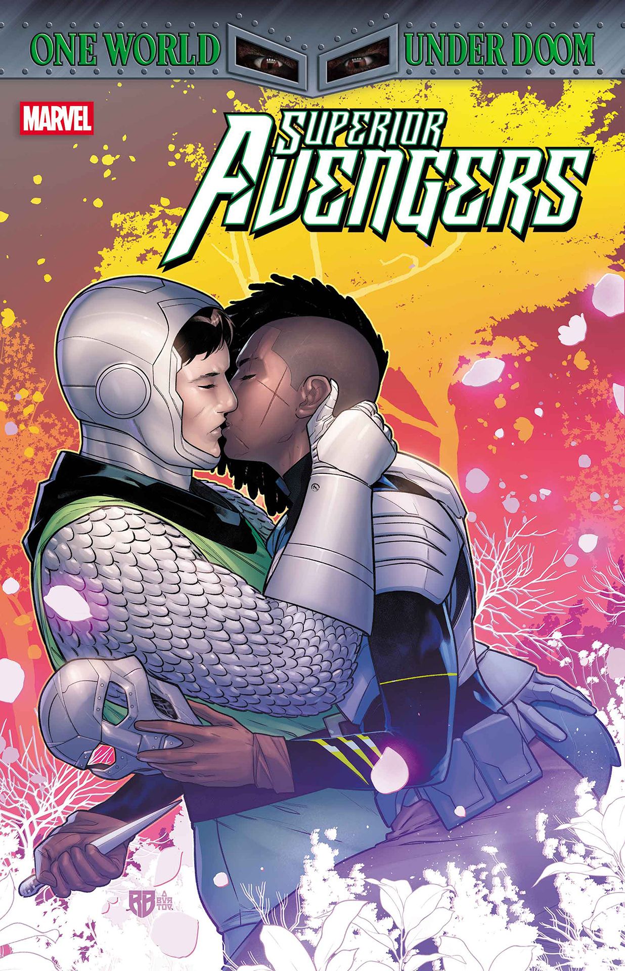 Superior Avengers #5 Superior Avengers #5 cover with Kristoff Vernard kissing an alt-reality Killmonger