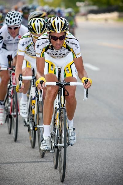 Michael Barry (Columbia-HTC) kept the pace high on the front of the main group.