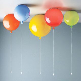 Memory balloon ceiling light in various colours