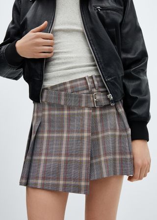 Plaid Miniskirt