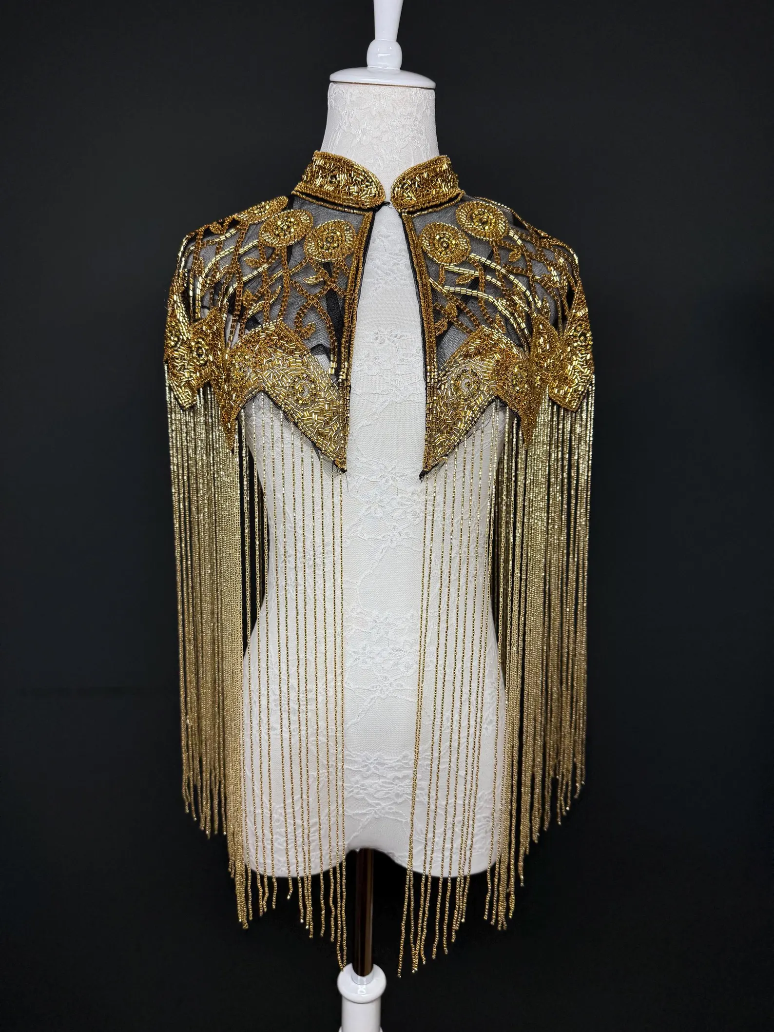 Etsy, Beaded Fringe Cape