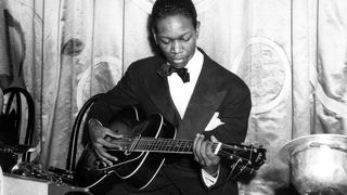 Guitarist Charlie Christian performing in Benny Goodman's band in circa 1939 New York 